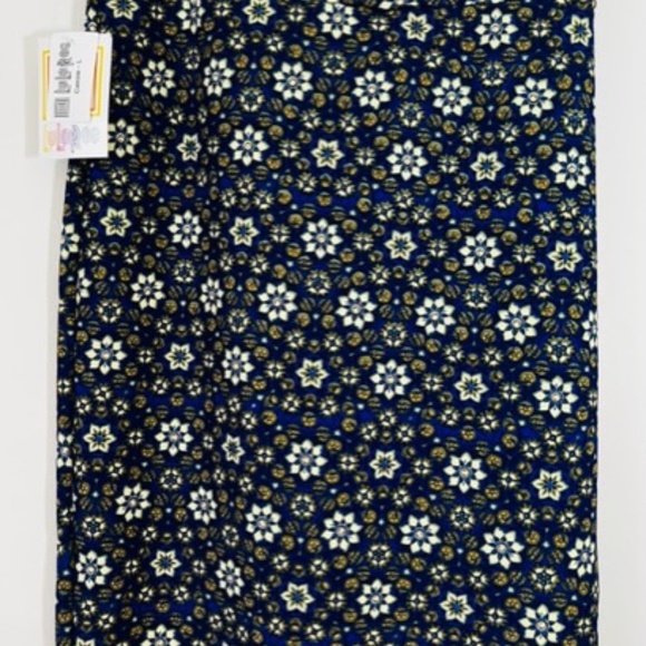 LuLaRoe Dresses & Skirts - NWT LulaRoe Pencil Skirt Cassie Women's Size Large Blue Floral